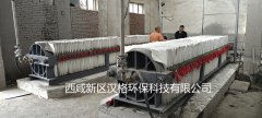 一臺陶瓷柱塞泵給四臺壓濾機進(jìn)料